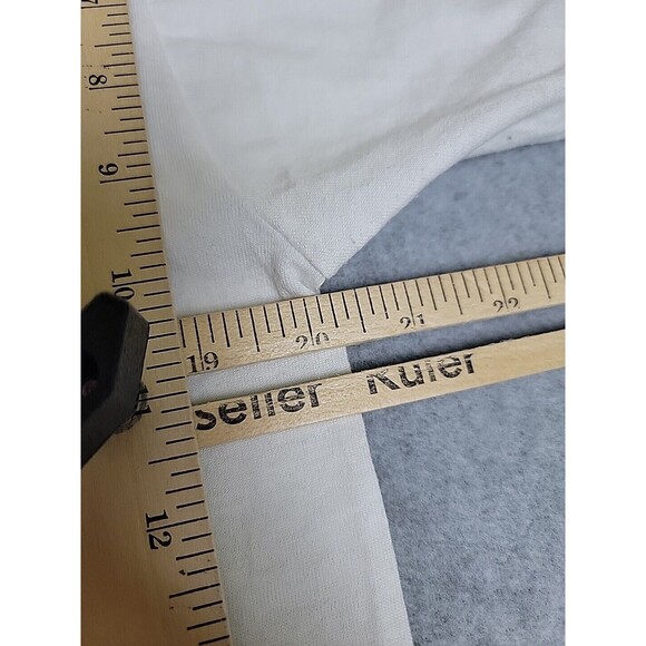 Vintage James Dean Shirt Mens L Screen Stars White Car Rod Run Back In Time 80s - Picture 10 of 15